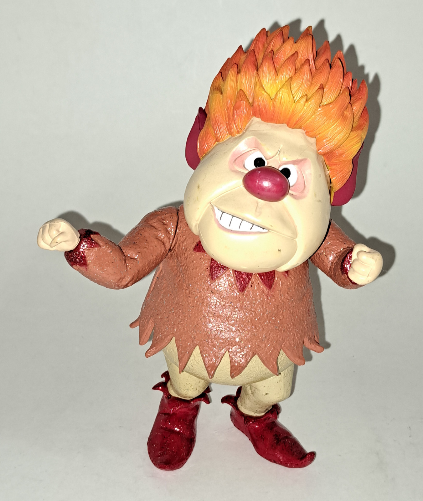 Heat Miser Action Figure & 2 Mini Minions NECA Year without a Santa PVC RARE Set