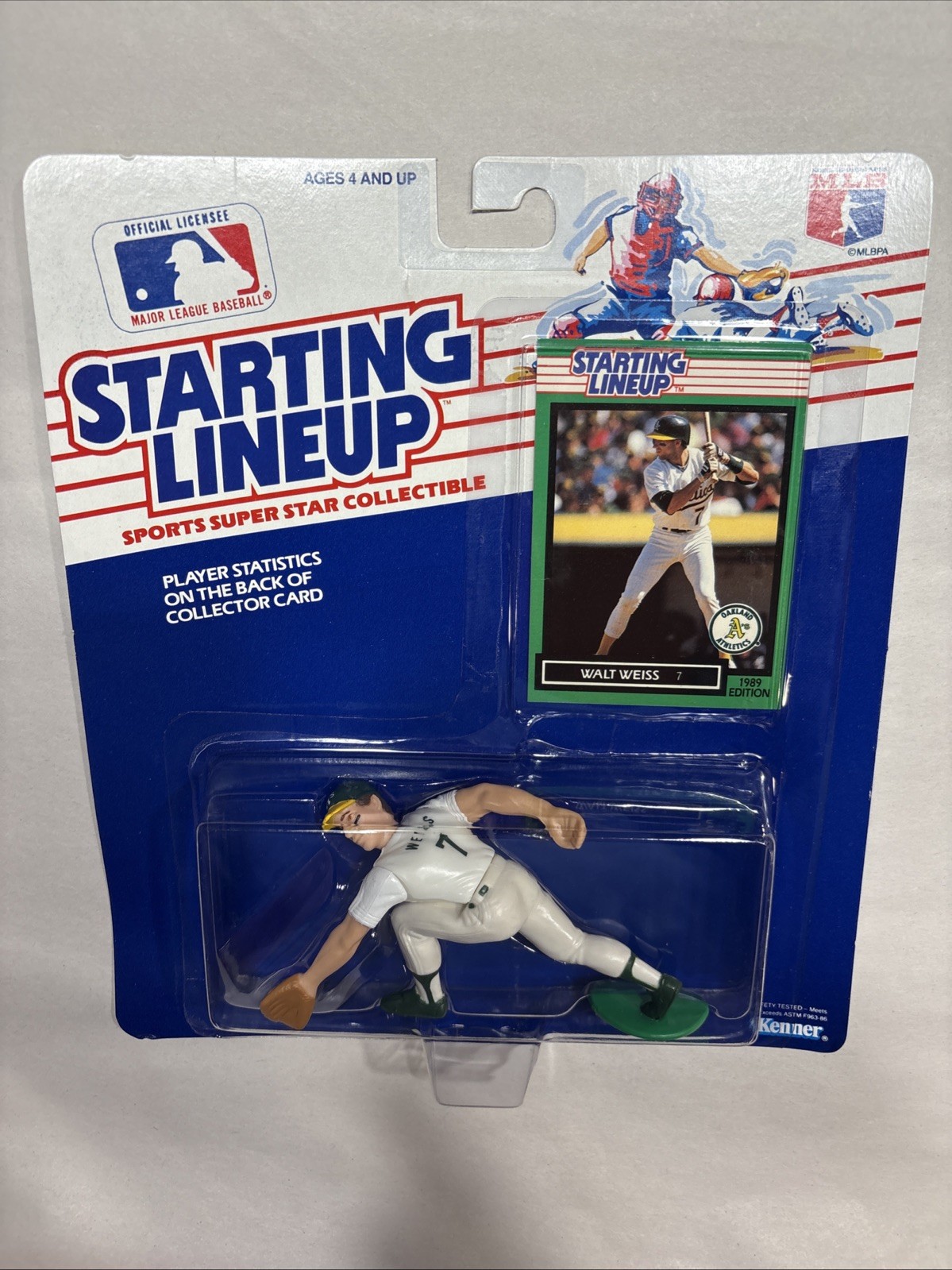 Starting Lineup 1989 Walt Weiss MLB Oakland A&rsquo;s (rookie piece)
