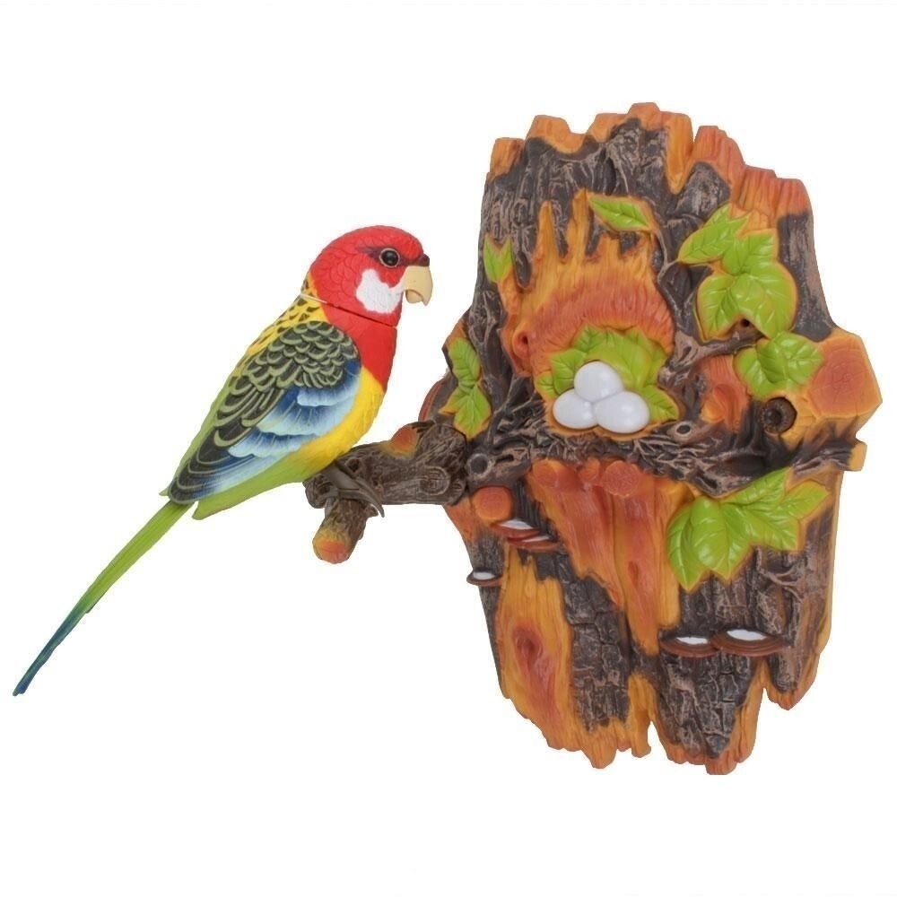Realistic Chirping & Dancing Parrot Bird Gift Set