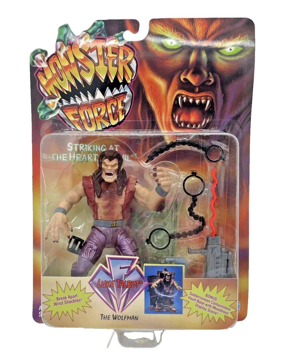 Playmates Vintage 1994 Monster Force Wolfman Luke Talbot 5&Prime; Action Figure 1601