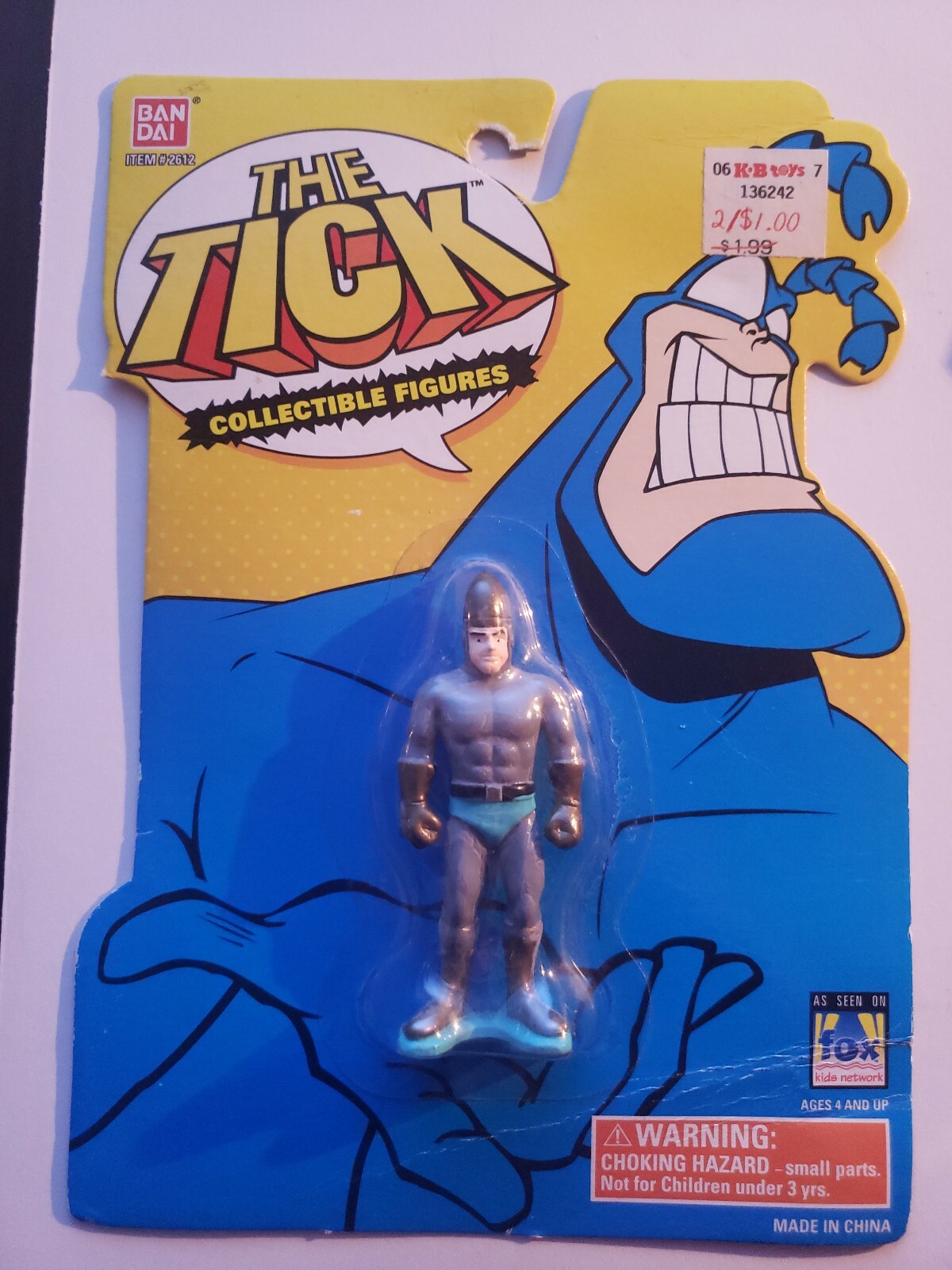 The TICK « Projectile » Human Bullet 6&Prime; Action Figure BanDai Fox Kids 1994 – NIB
