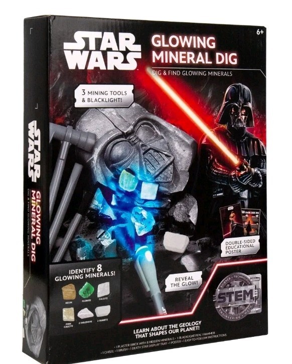 STAR WARS Glowing Mineral Dig, Boys and Girls, Child, Ages 8+