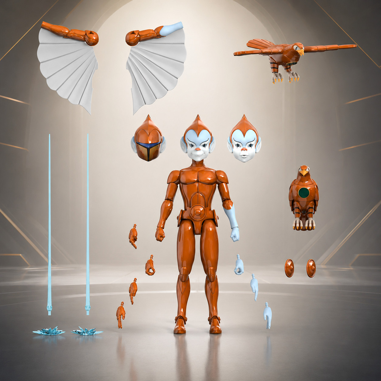 Silverhawks Copper Kidd Wv5 Action Figure + Accessories (Cartoon Accurate) 2024