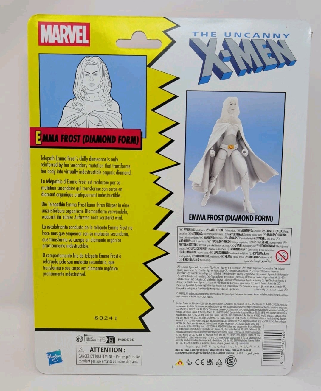 NEW Marvel Legends Uncanny X-MEN Retro EMMA FROST Diamond Form 6 INCH Exclusive