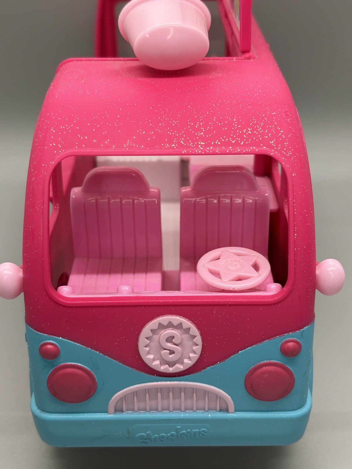 Shopkins Glitzi Ice Cream Truck Playset Food Fair Moose Toys Incomplete