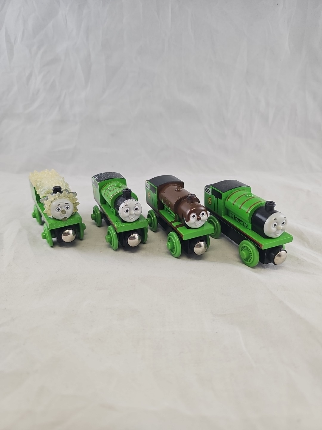 Vintage Thomas Friends Lot Wooden Railway Snow/mud/ice/standard Percy