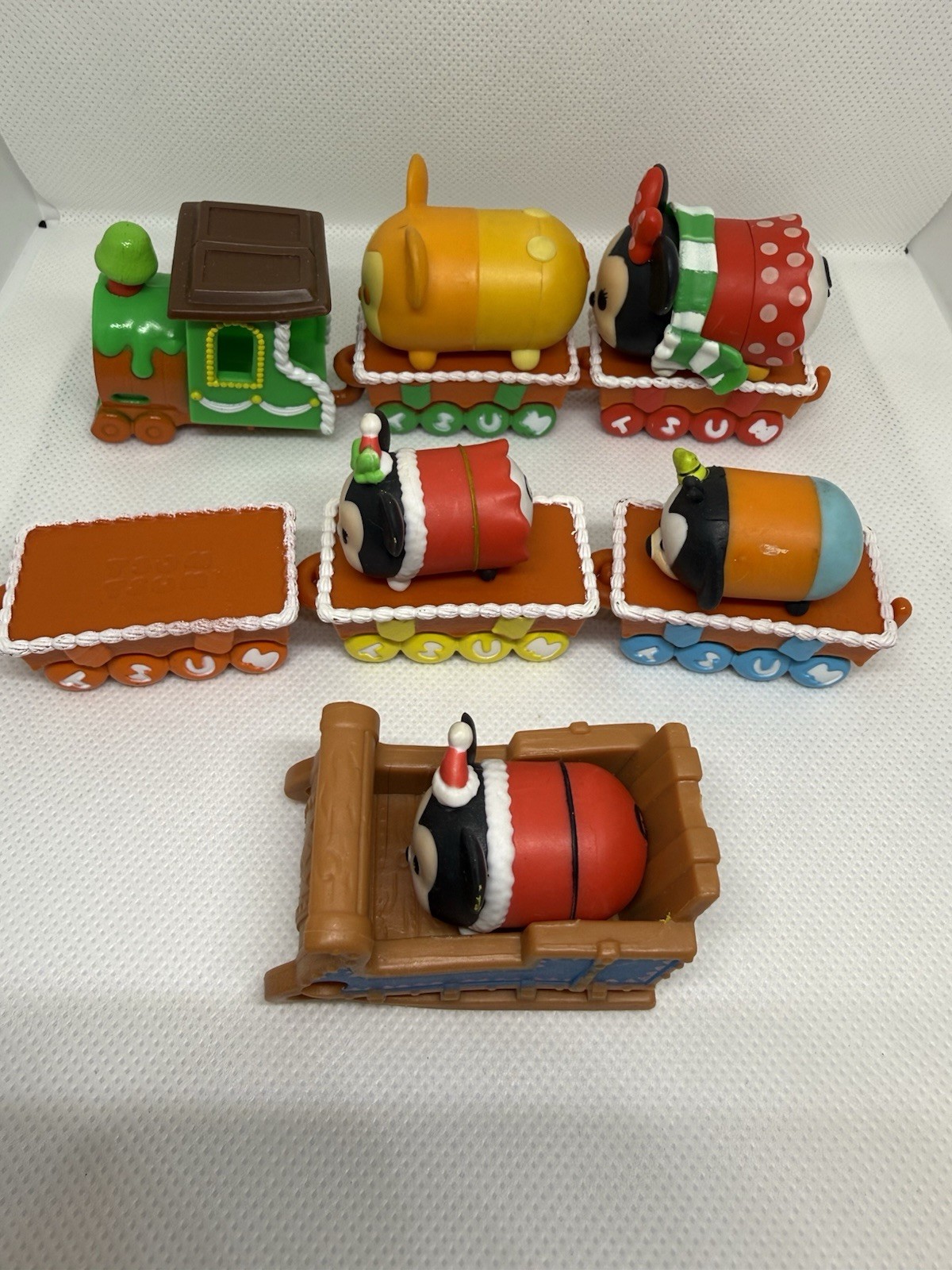 Disney Tsum Tsum Holiday Advent Christmas LOT Train Figures Sleigh + Others