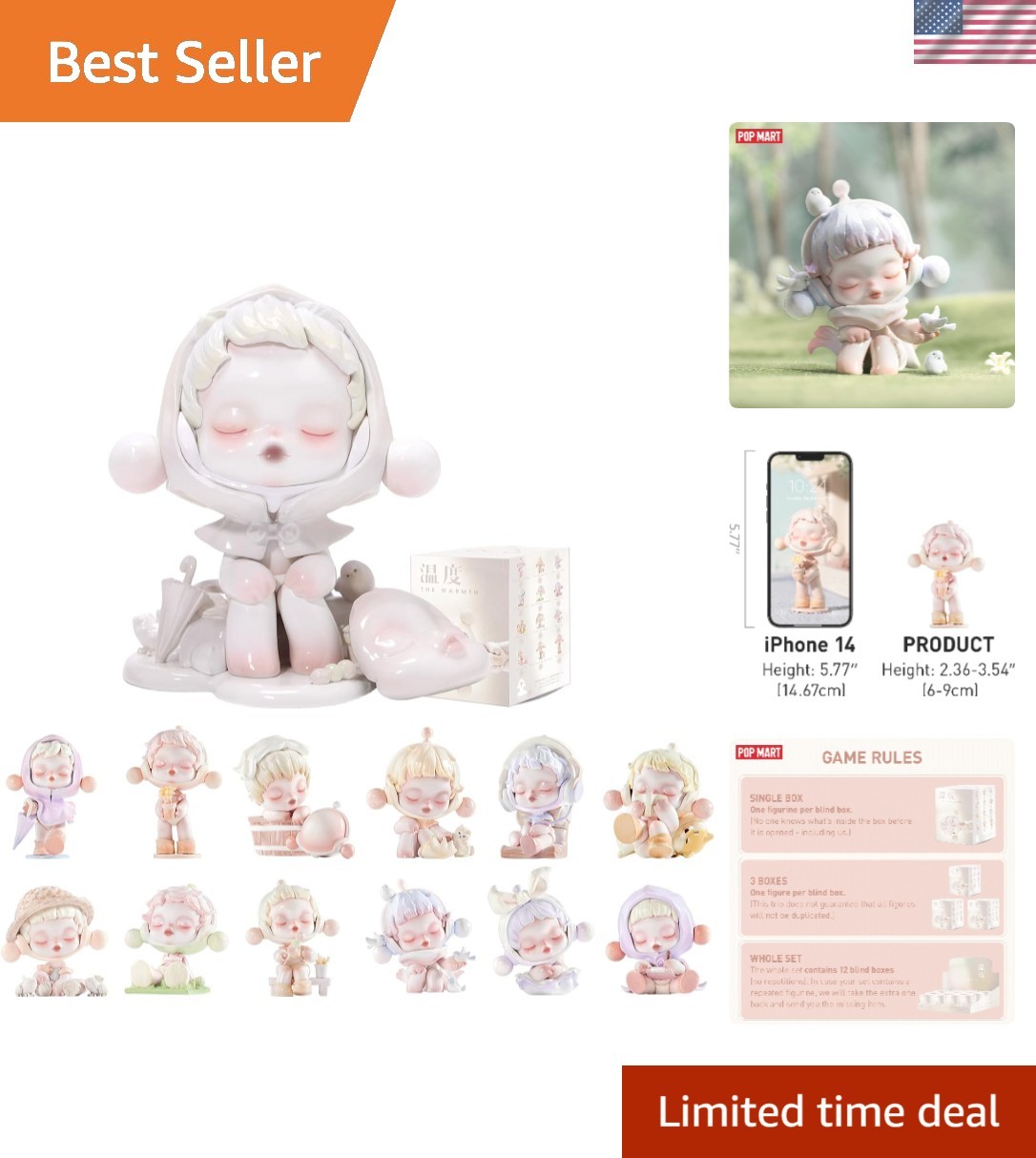 SKULLPANDA Warmth Series Figure – Expressive Gift for Any Special Occasion