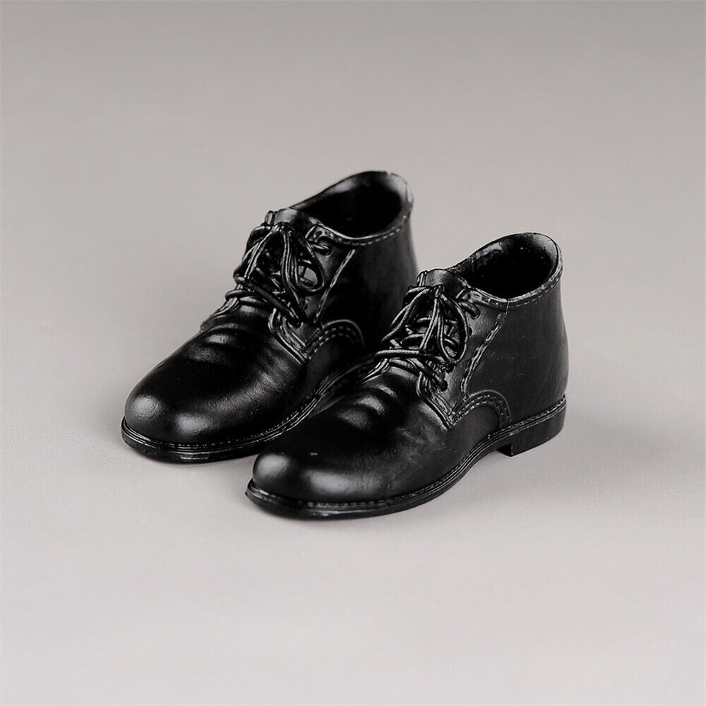 12&Prime; 1:6 Scale Men&rsquo;s Black Shoes Model Male Soldier Action Figure Guy