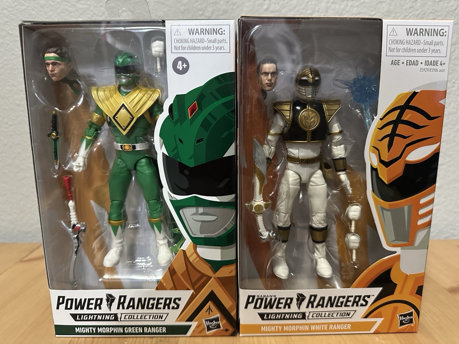 Power Rangers, Lightning Collection Mighty Morphin Green And White Ranger