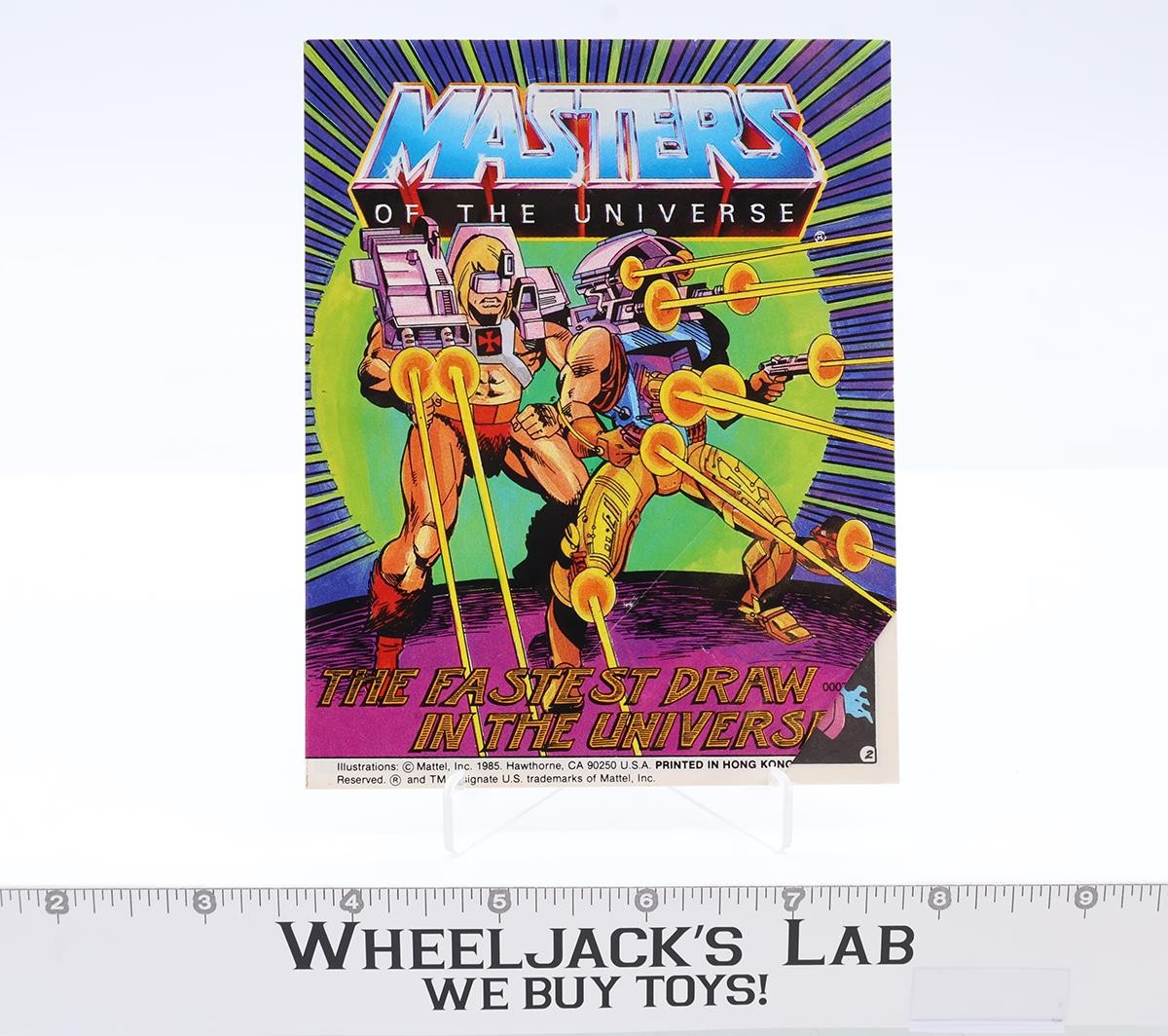 The Fastest Draw In the Universe Mini Comic Book He-Man MOTU 1986