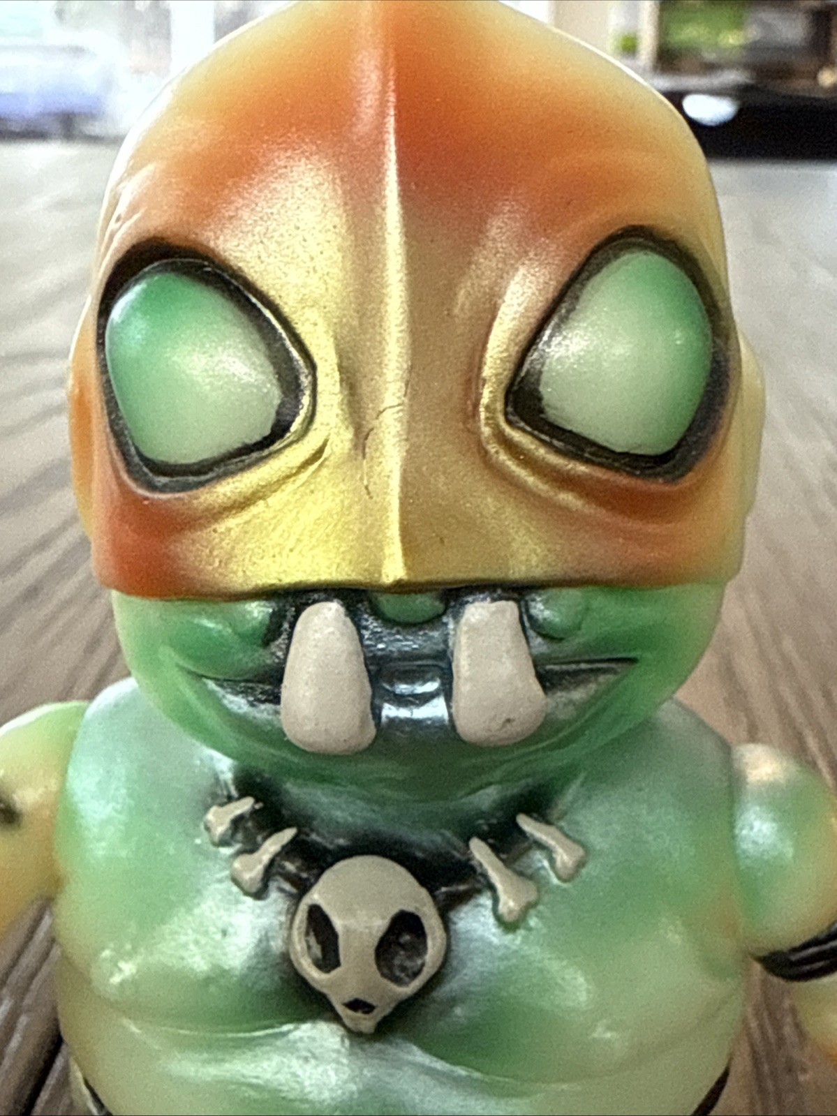 Sofubi Soft Vinyl Atomica Exotica Glowing Head Designer Art Medicom Kaiju Toy