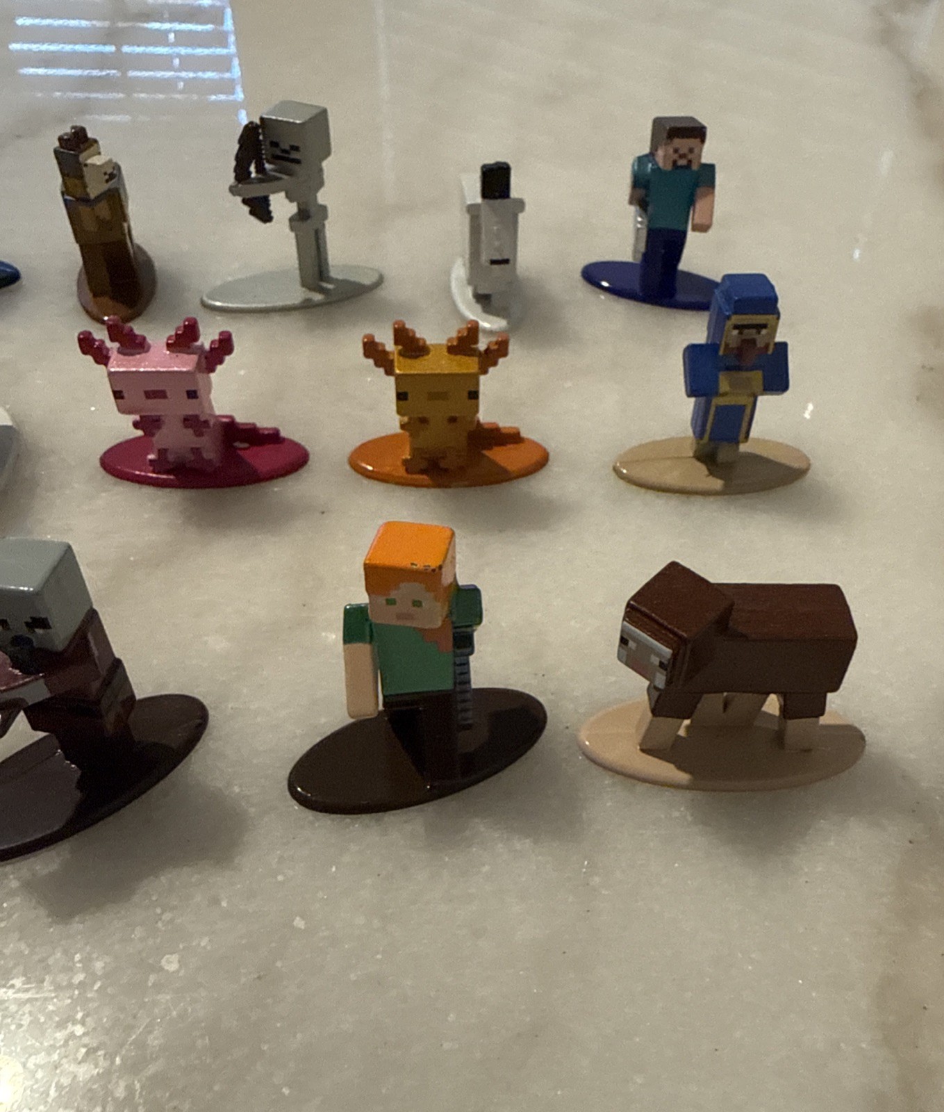 Jada Minecraft Mini Metal 18 Figurines Diecast Used