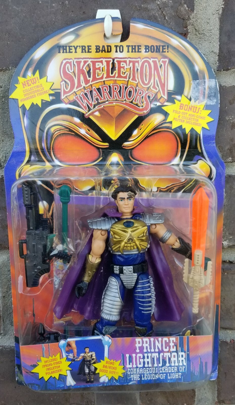Skeleton Warriors PRINCE LIGHTSTAR Action Figure Playmates 1994 – New !!