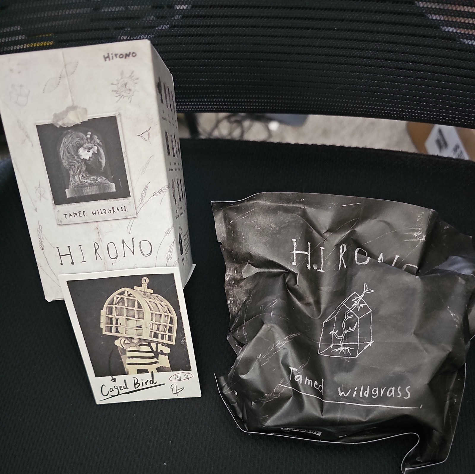 Hirono Blind Box Tamed Wild Grass Figures, Confirmed-CAGED BIRD