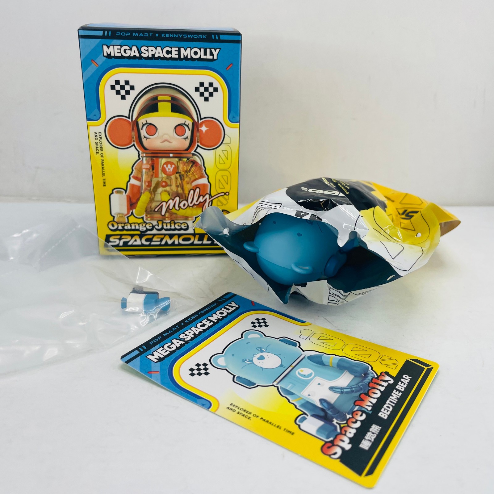 POP MART 100% Mega Space Molly Series 4 Blind Box Figure Toy Doll – BedTime Bear