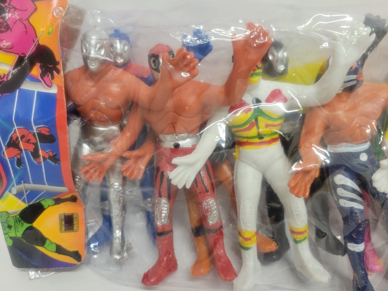 LUCHA LIBRE SET 12 Pack 3&Prime;- 3.5” Action Figures Mexican Wrestlers Luchadores
