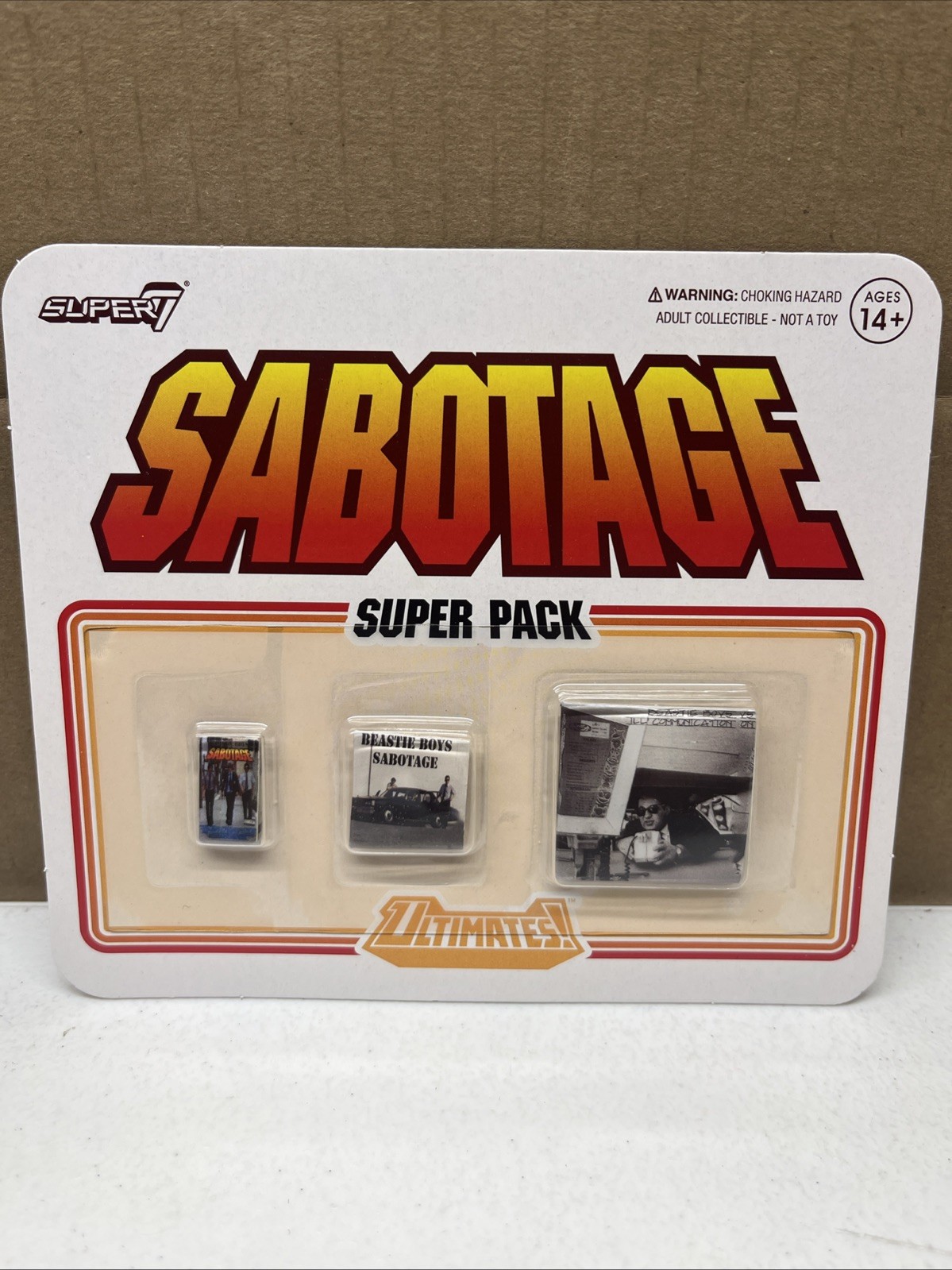 Super 7 Beastie Boys Ultimates Sabotage Super Pack, action figure accessories