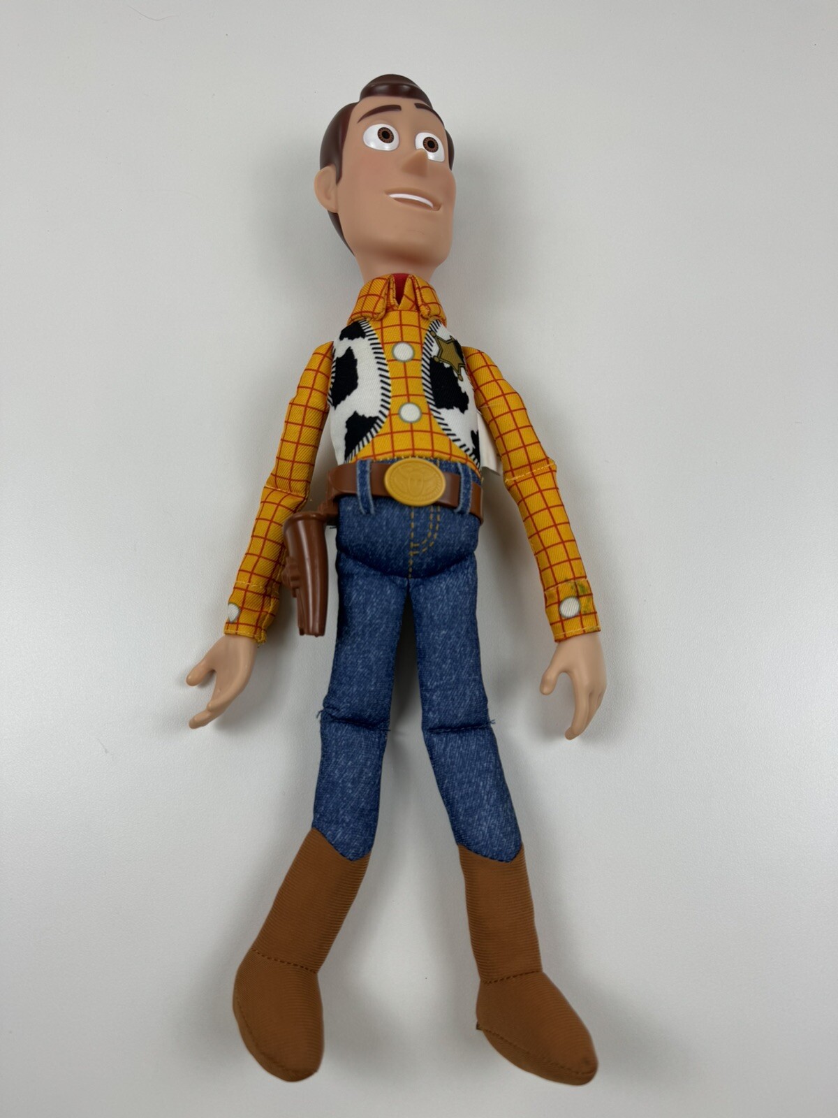Disney Pixar Toy Story 15&Prime; Woody Push Belly, Bullseye, Slinky & Forky *Read