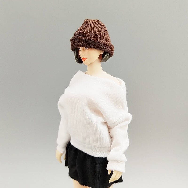 1/12 Coffee Hat Model Toys Fit 6&Prime; TB Male Female Action Figure Head