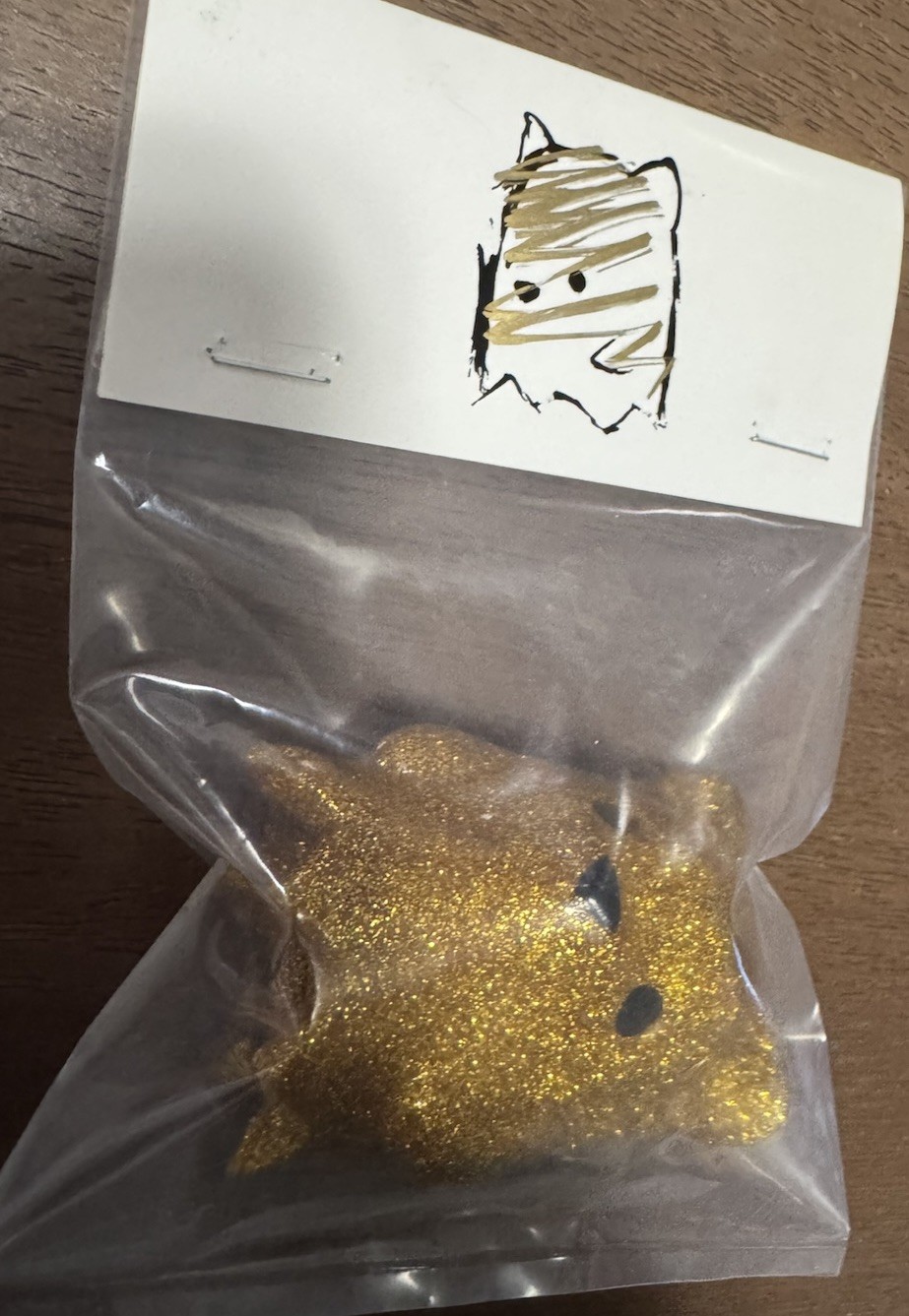 Gold Glitter Ghost Bear – Luke Chueh Designer Con 2019 NEW RARE Signed