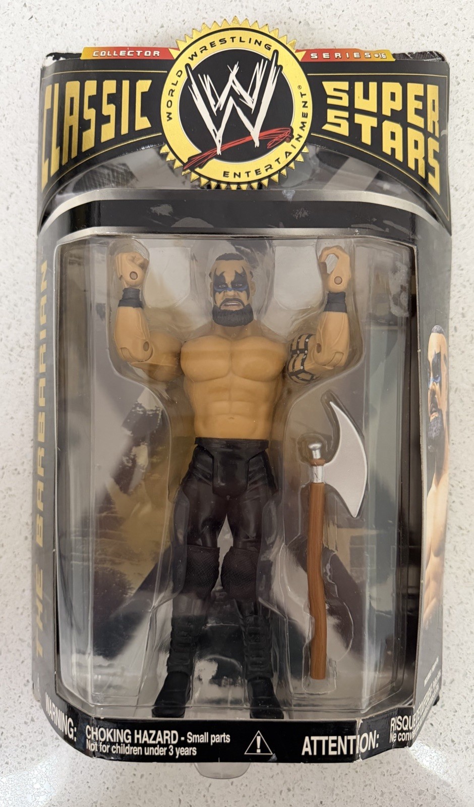 JAKKS Pacific Barbarian WWE Classic Superstars 6-7in Scale Axe Figure