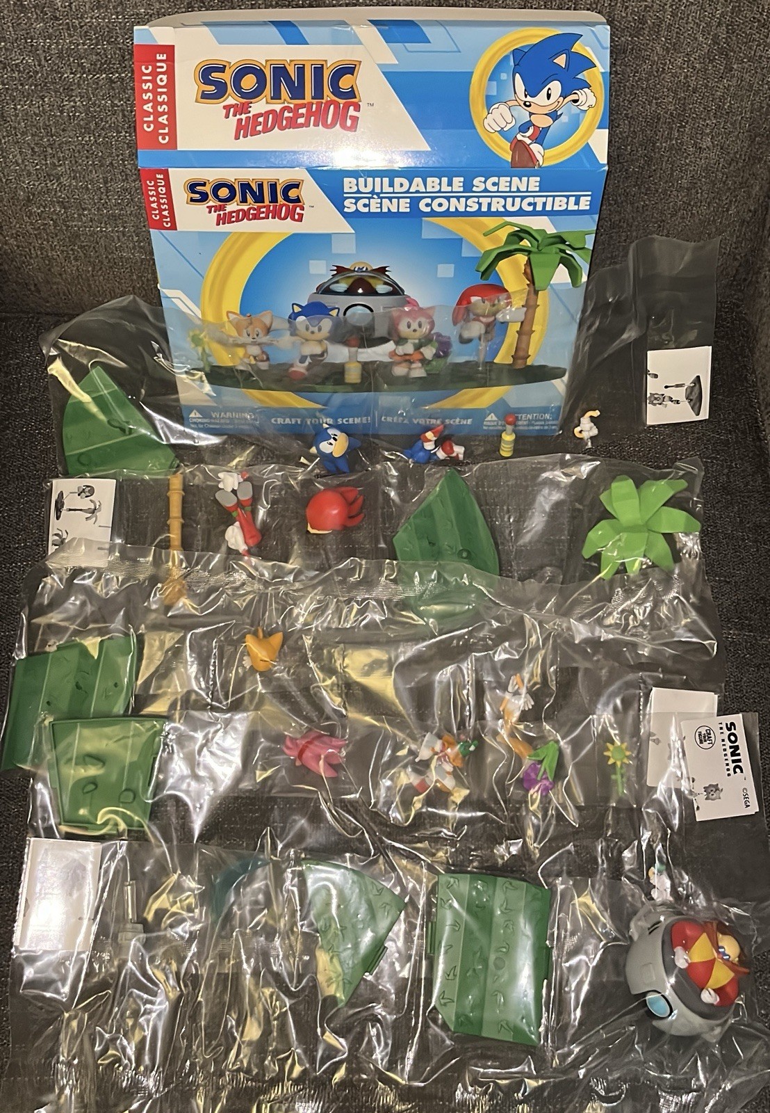 SONIC the HEDGEHOG Buildable Scene Series 4 Eggman Amy Tails Knuckle