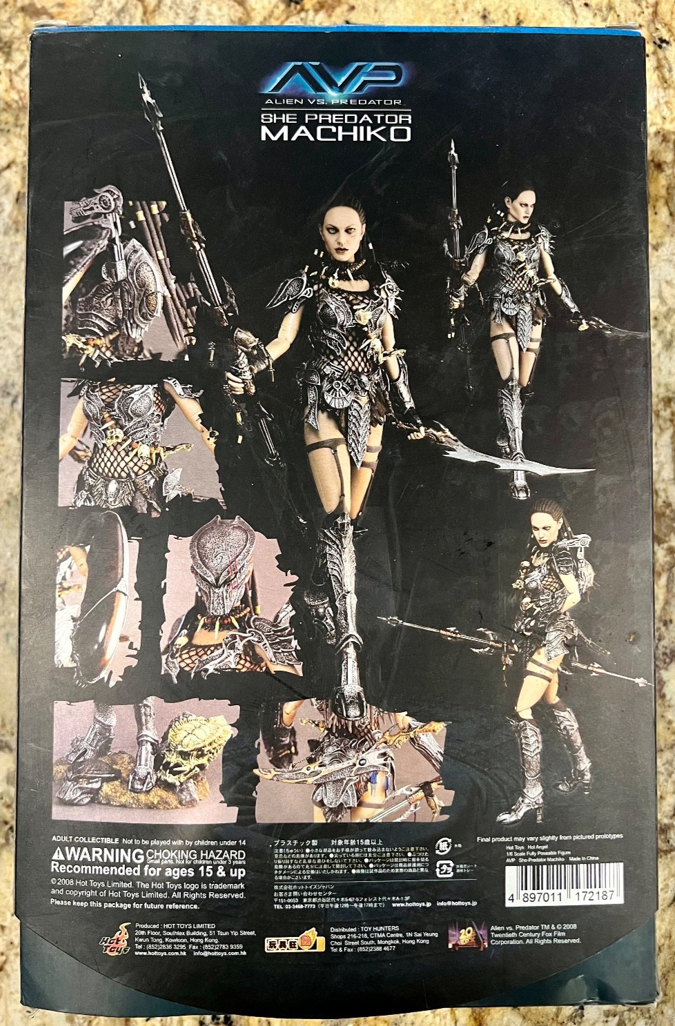 2008 AVP Alien Vs. Predator She Predator Machiko Hot Toys Hot Angel Rare