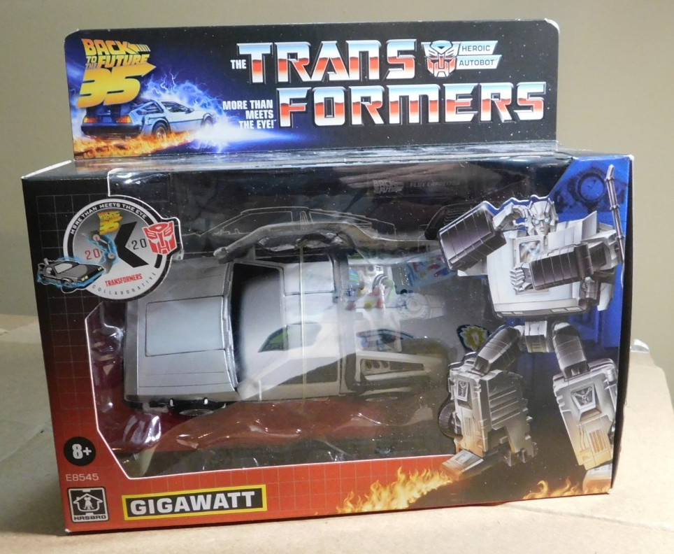 Transformers Back to the Future Mash-Up Delorean Gigawatt 35th Edition Sealed