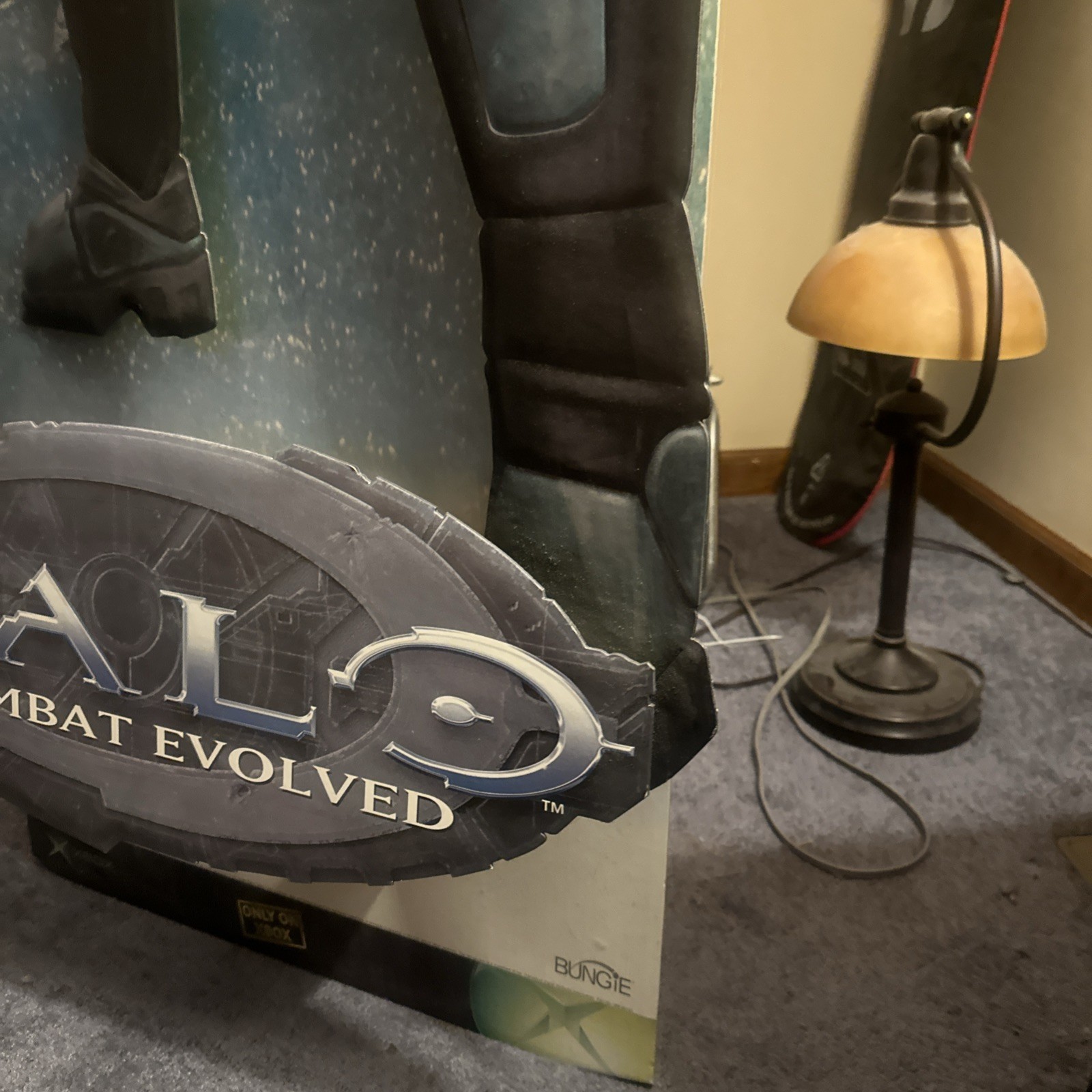 5 ft HALO Combat Evolved MASTER CHIEF STANDEE GAME STORE DISPLAY Vintage Rare!