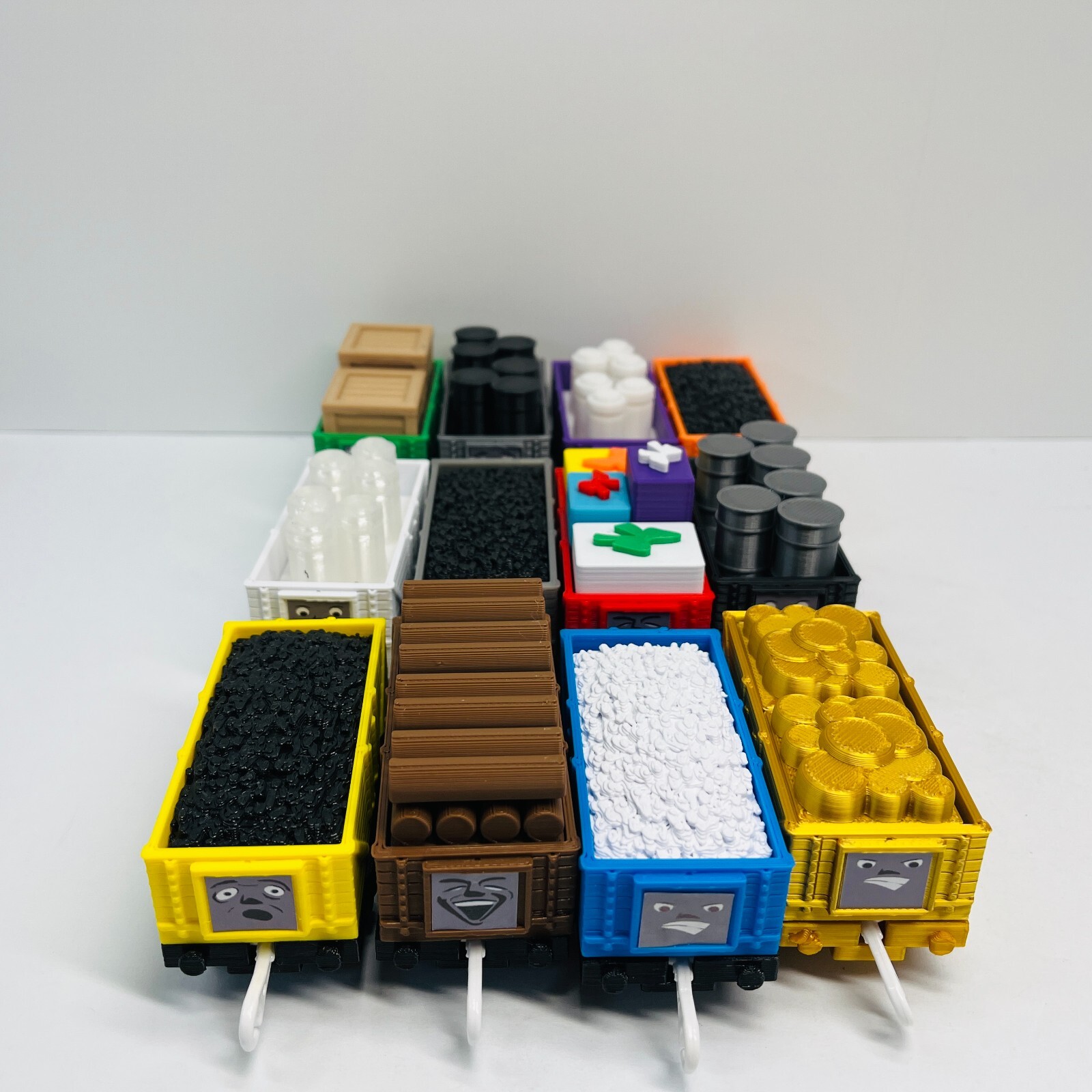 Thomas & Friends Trackmaster CUSTOM 3D PRINTED TROUBLESOME Train + Cargo READ!