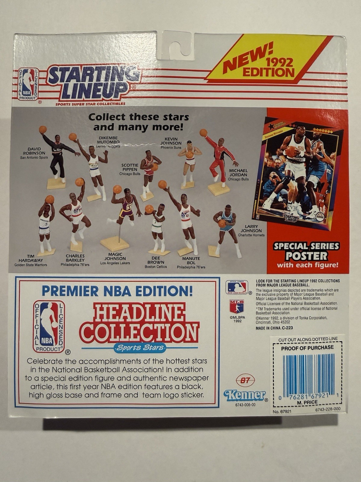 💥🏀 1992 MARK PRICE Starting Lineup, Cleveland Cav’s, NBA, Card & Poster 🏀💥