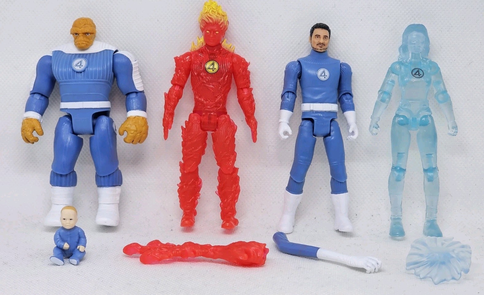 Loose lot of 5 First Steps Fantastic Four MCU figures 3.75&Prime; scale