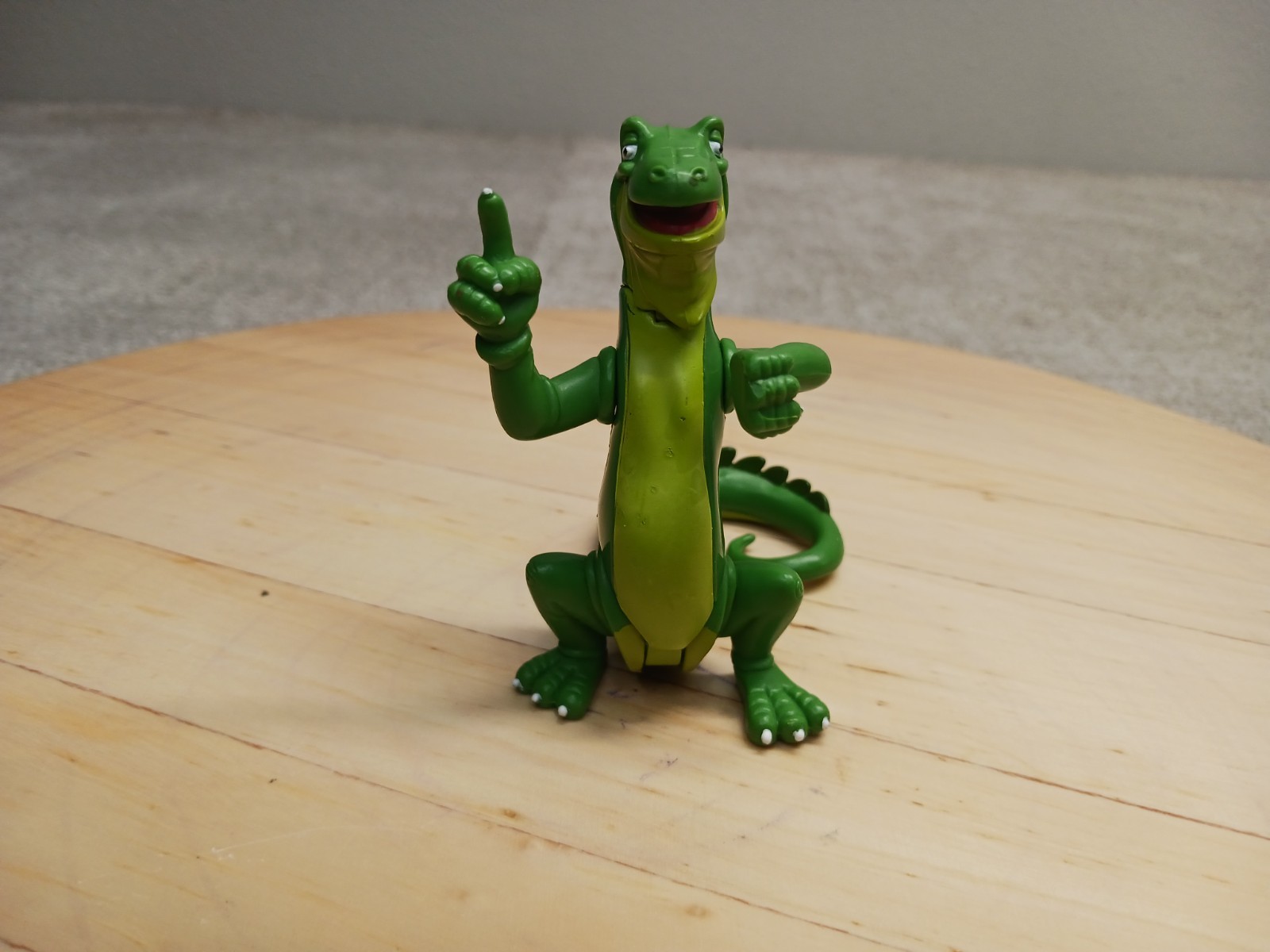 Vintage Rainforest Cafe Iggy Iguana Action Figure 2000 Poseable Green 3 » Tall
