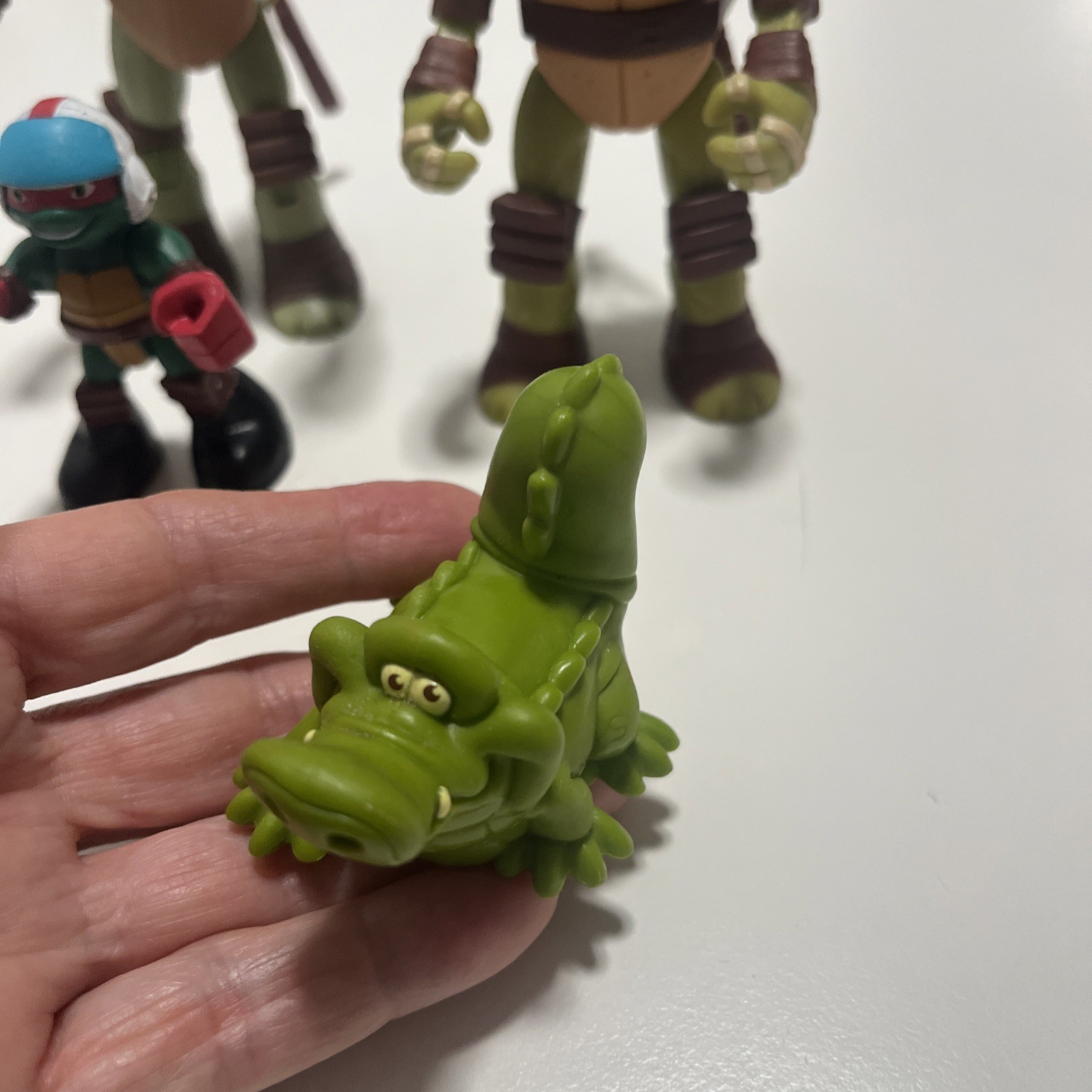 2011 Disney Mattel Tiktok Croc 2013 Ninja Turtle Donatello Four Figures Bundle