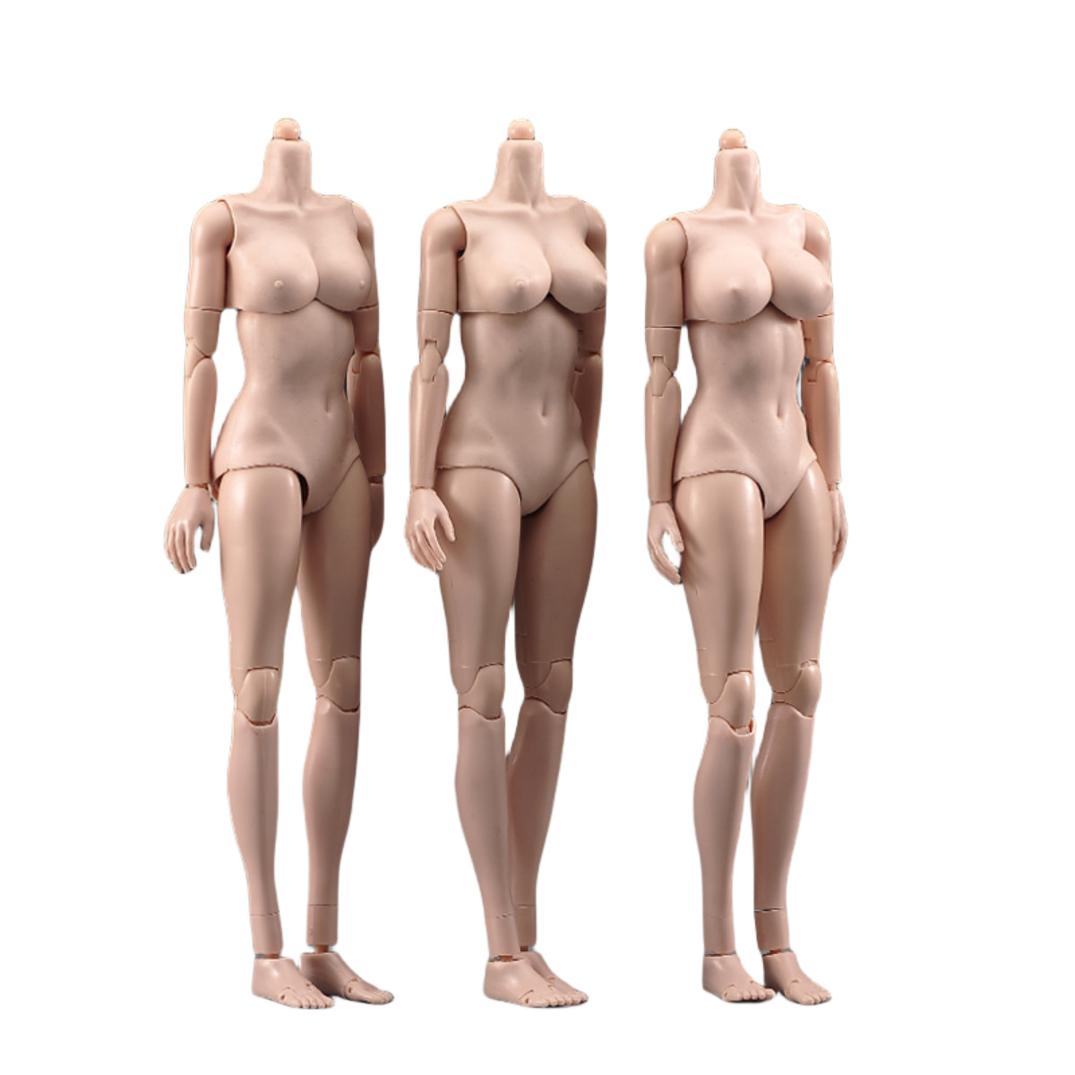 USA 1/6 Female Pale Suntan Large Chest Flexible Body 12inch Action Figure Model