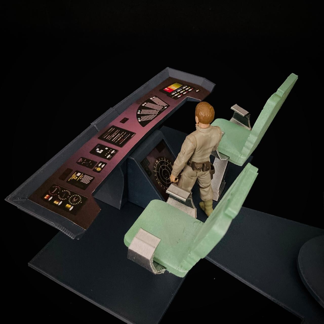 U.S.S. Enterprise Bridge Control Center Console for 3.75in (1:18) Fig Diorama