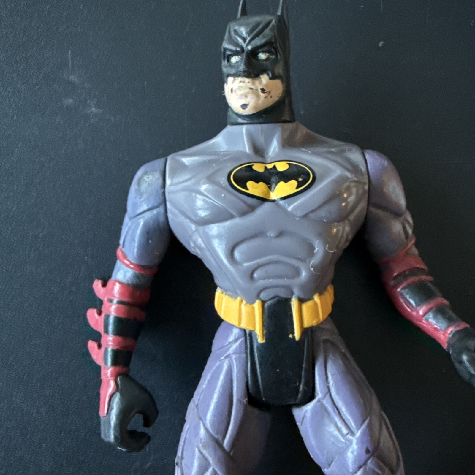 Batman Deluxe Attack Wing 1995 Kenner Figure Figure Only Red Purple/ Black