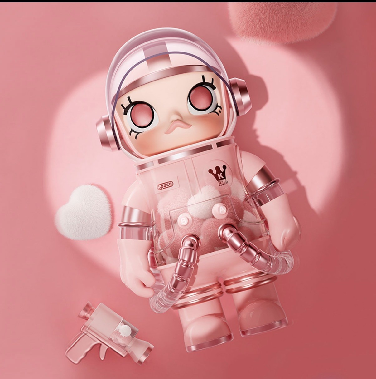 POP MART MEGA Collection SPACE MOLLY 400% SMITTEN LOVE BRAND NEW UNOPENED