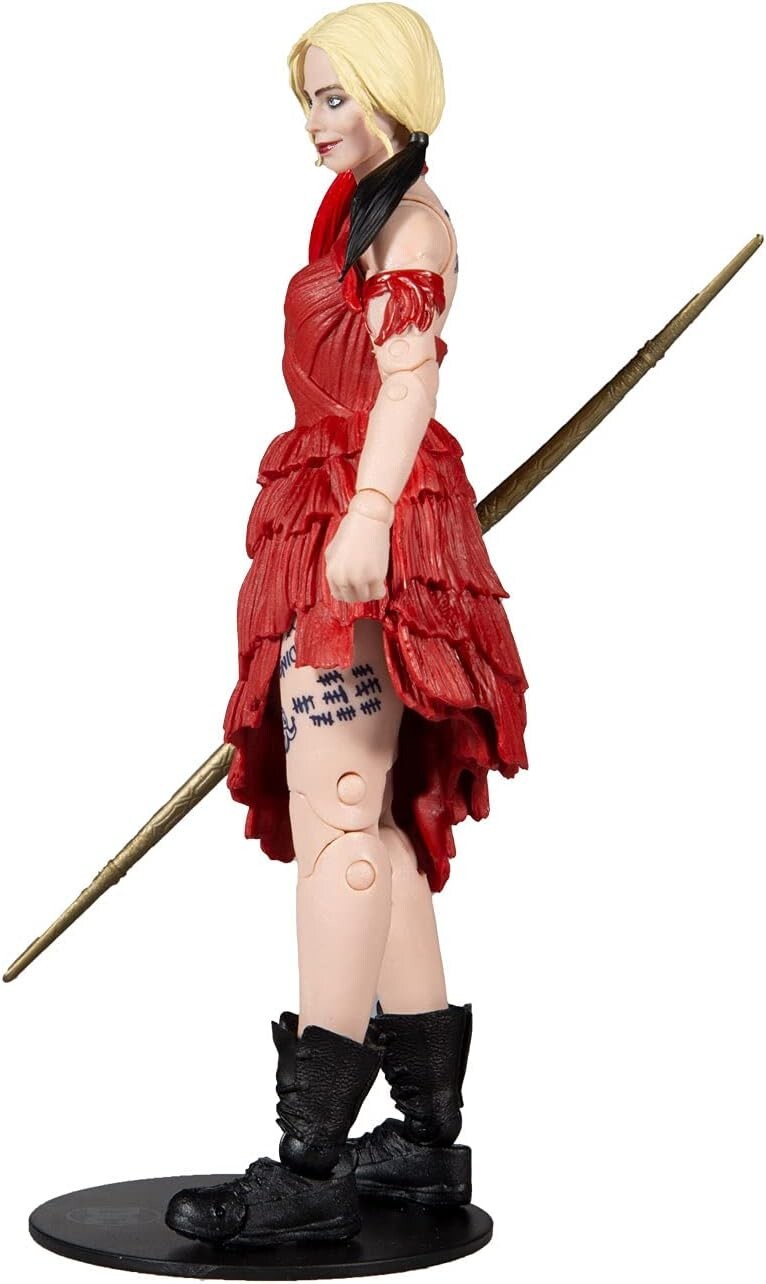 McFarlane DC Suicide Squad Harley Quinn 7” Action Figure Build-A-King Shark NIB
