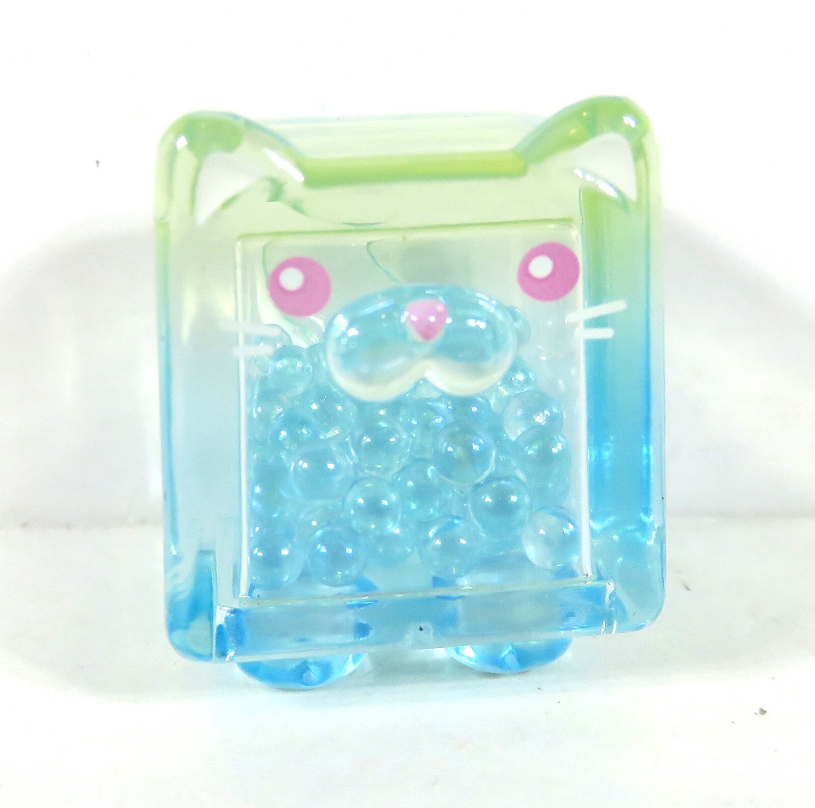 Choco Teddy Square Cat Clear Green Blue Blind Box Figure NEW