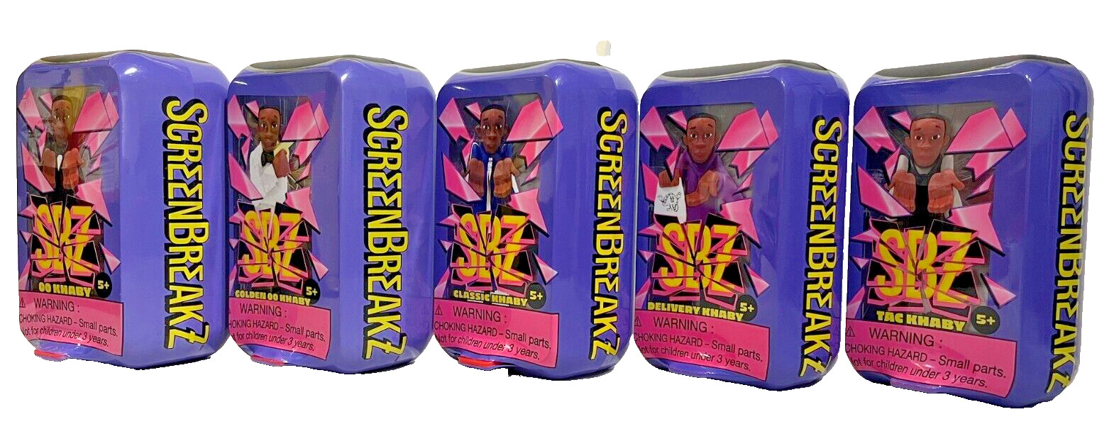5 LOT ScreenBreakZ SBZ Khaby Lame Collectible Figures Delivery Classic Tac SALE!