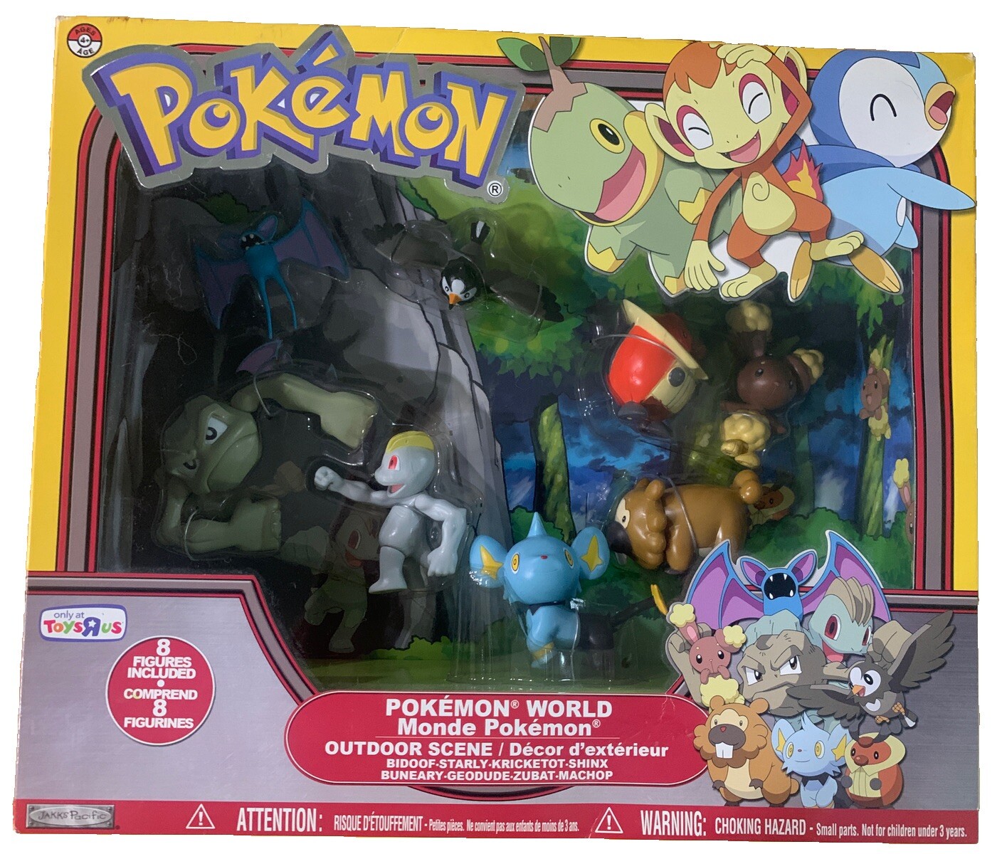 POKÉMON WORLD OUTDOOR SCENE! 8 FIGURES TOYS R US EXCLUSIVE – VINTAGE- NIB! RARE!