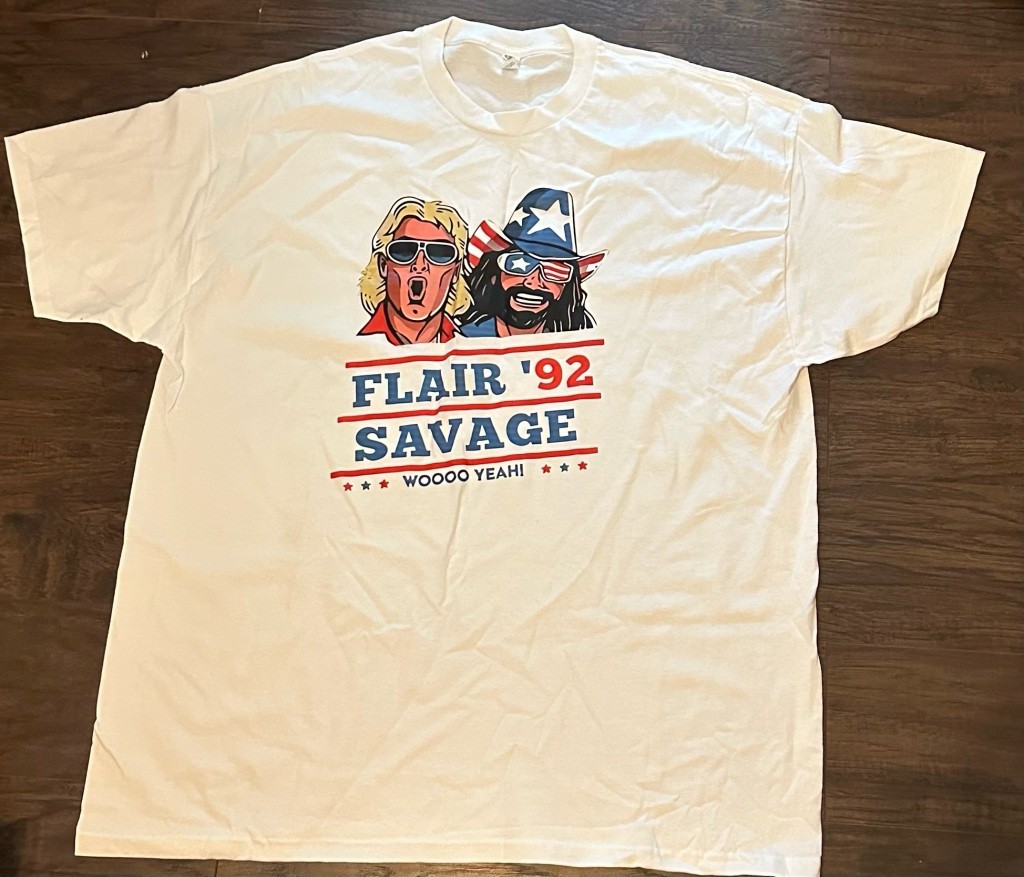 WWE Mens T-Shirt Flair Savage 92 Size XXL