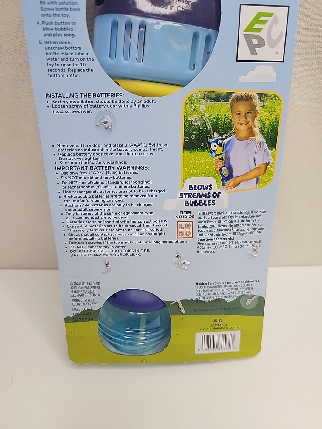 Bluey Lights & Sounds Bubble Wand