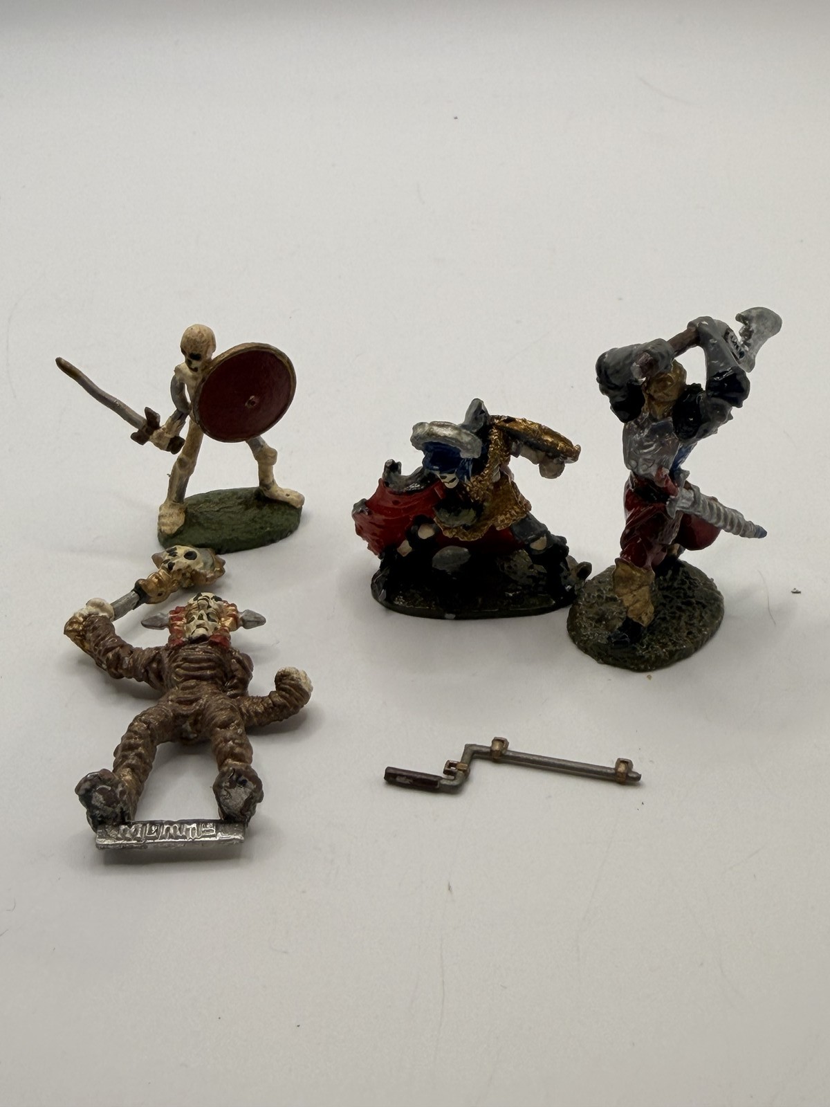 Vintage D&D Style Metal Miniature Lot Fantasy Tabletop RPG Figures Warriors