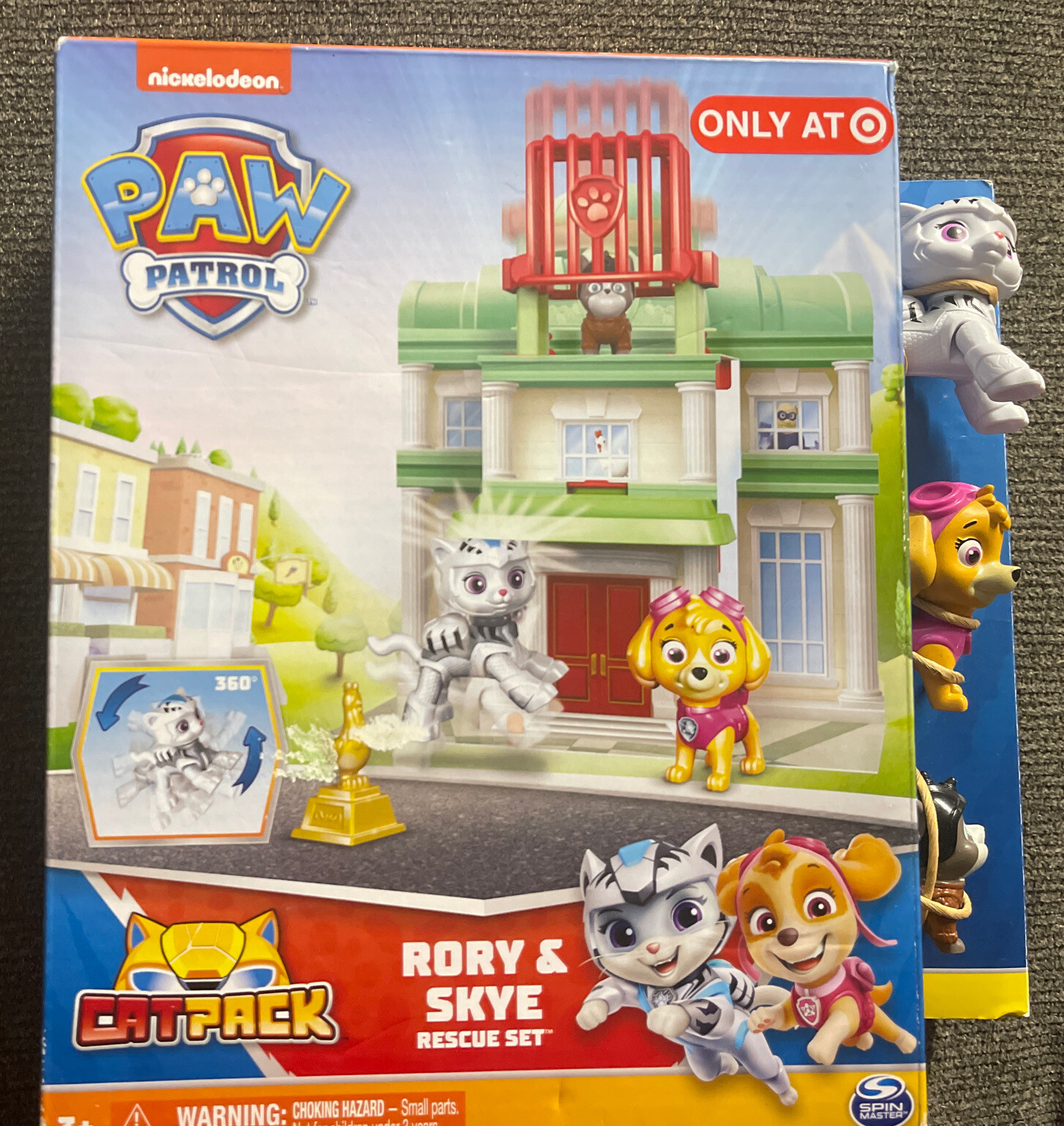 Paw Patrol Rory & Skye Rescue Set Cat Pack Hubcap Figure Target Exclusive New