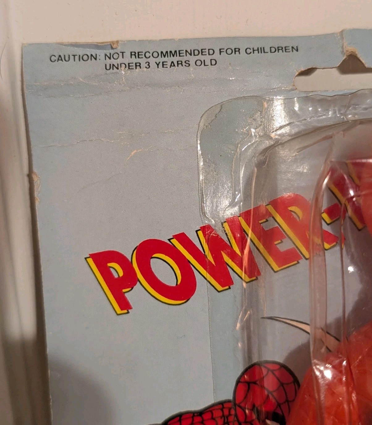 Spider Man Power Man unlicensed bootleg knock off 1980&rsquo;s 1990&rsquo;s Rack Toy