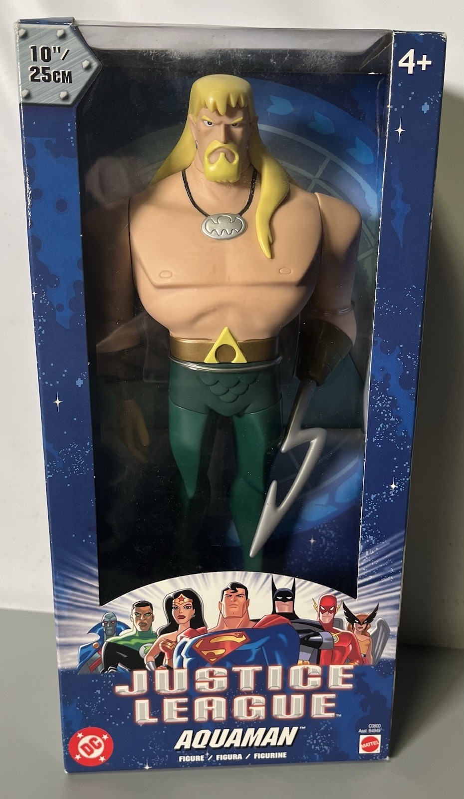 DC Justice League “Aquaman” Mattel Action Figure 10&Prime; 2003 NEW IN BOX