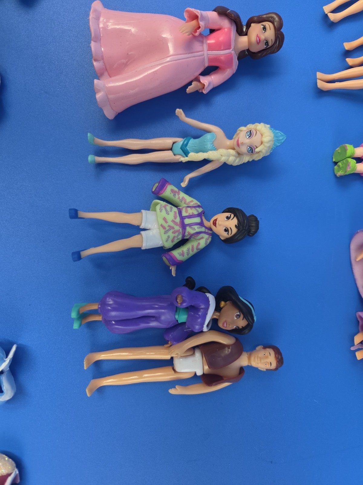 VTG Lot Of 15 Mattel Polly Pocket Disney Princess with Clothes And Accessories